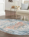 Coastal Haven Collection Area Rug -  Marina Oval Multi  lifestyle 65