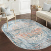 Coastal Haven Collection Area Rug -  Marina Oval Multi  lifestyle 164