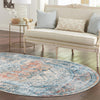 Coastal Haven Collection Area Rug -  Marina Oval Multi  lifestyle 170