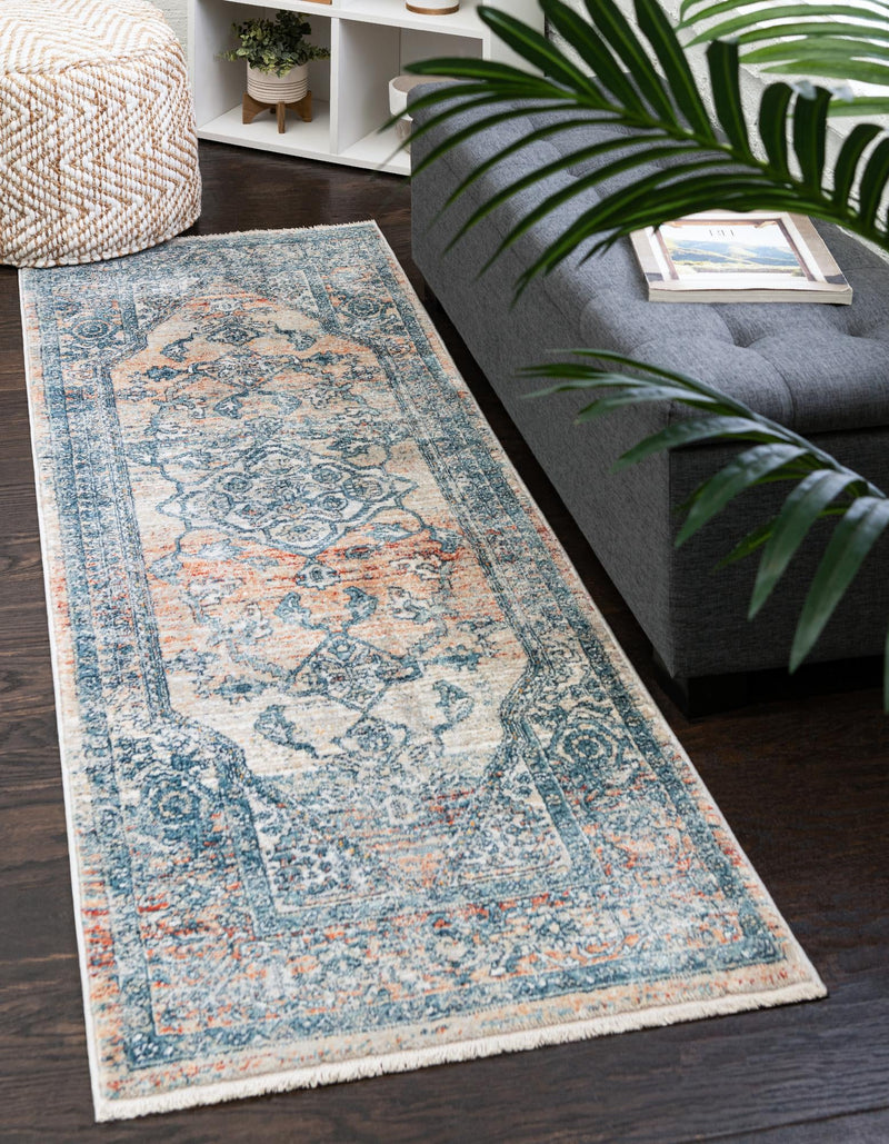 Coastal Haven Collection Area Rug -  Marina Runner Multi  lifestyle 55