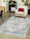 Coastal Haven Collection Area Rug -  Marina Rectangle Gray  lifestyle 3