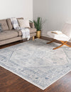 Coastal Haven Collection Area Rug -  Marina Square Gray  lifestyle 78