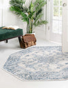 Coastal Haven Collection Area Rug -  Marina Octagon Gray  lifestyle 61