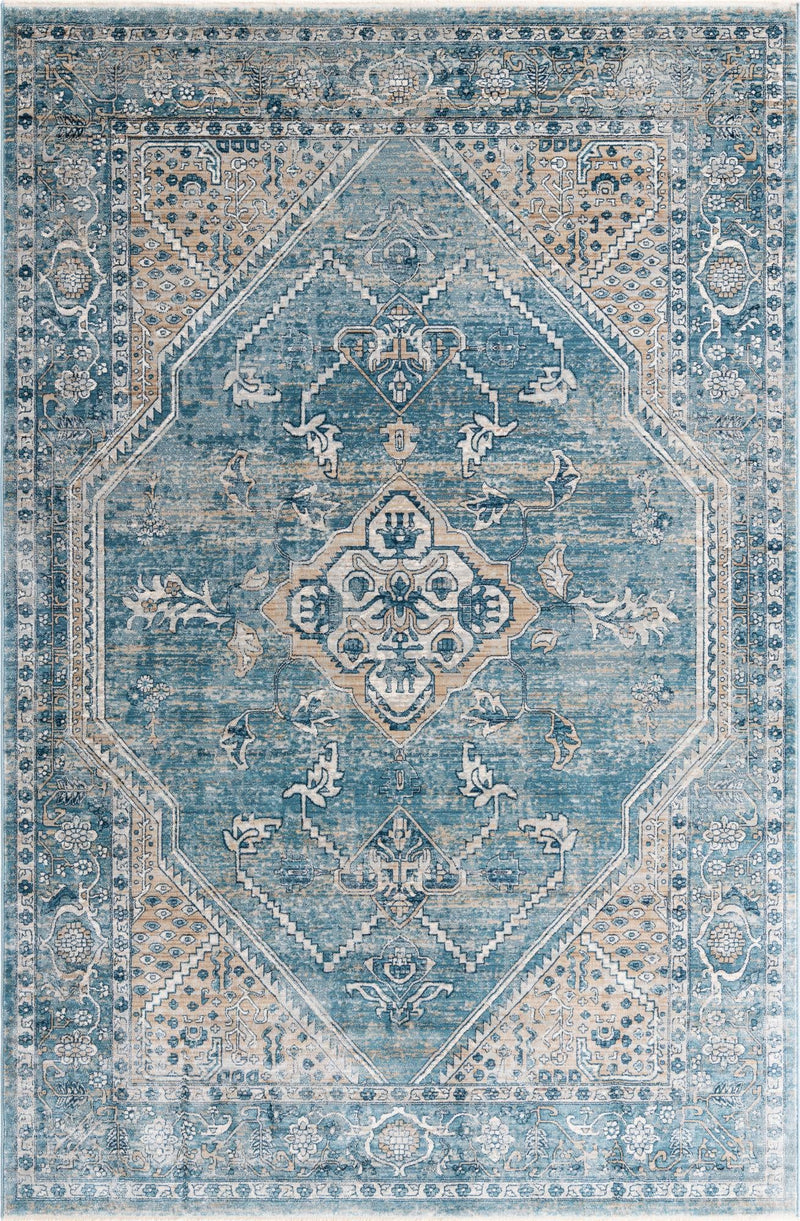 Coastal Haven Collection Area Rug -  Marina Rectangle Blue  lifestyle 2