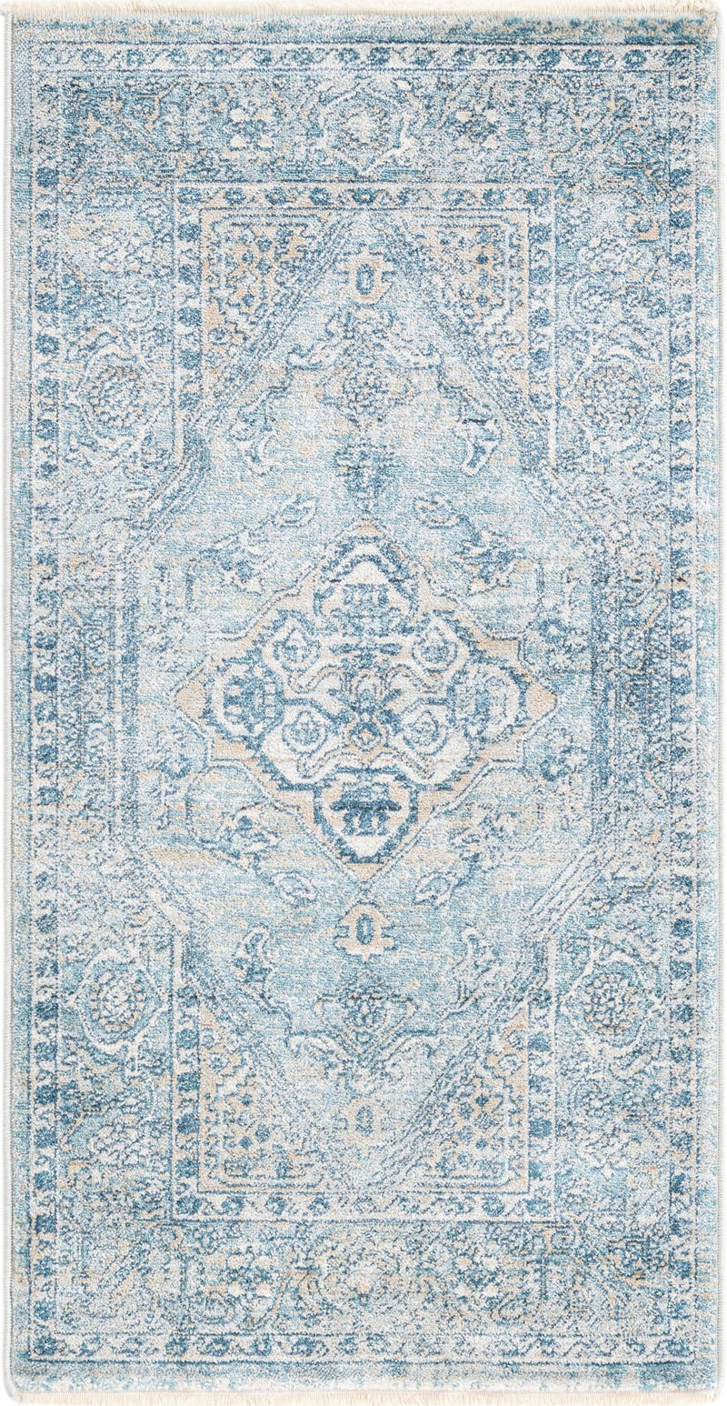 Coastal Haven Collection Area Rug -  Marina Runner Blue  lifestyle 46