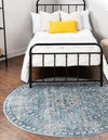 Coastal Haven Collection Area Rug -  Marina Round Blue  lifestyle 57