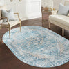 Coastal Haven Collection Area Rug -  Marina Oval Blue  lifestyle 166