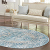 Coastal Haven Collection Area Rug -  Marina Oval Blue  lifestyle 172