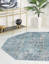 Coastal Haven Collection Area Rug -  Marina Octagon Blue  lifestyle 58