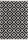 Cozy Cove Shag Collection Area Rug -  Dunes Rectangle Black and White  lifestyle 4