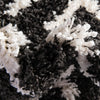 Cozy Cove Shag Collection Area Rug -  Dunes Rectangle Black and White  lifestyle 33