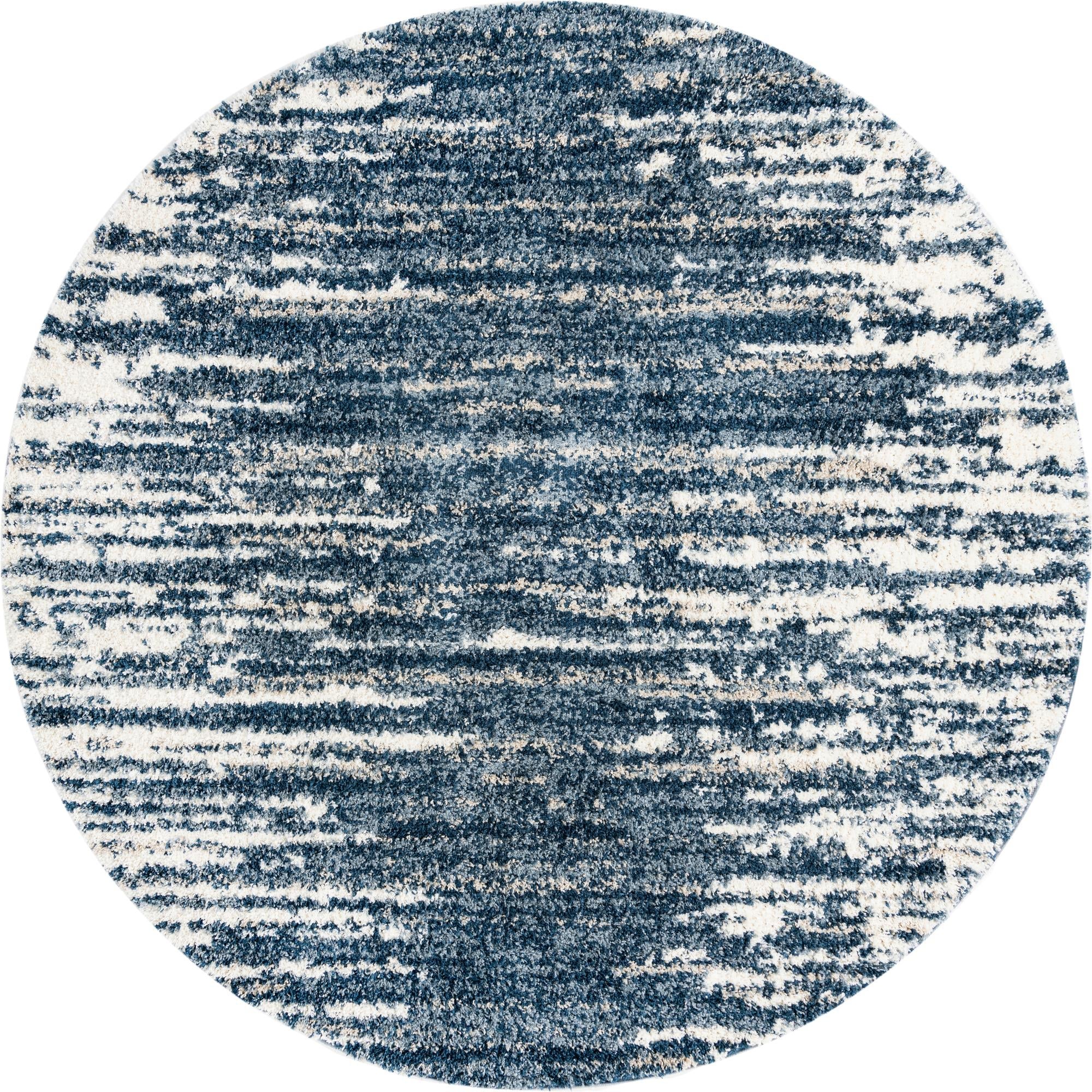 Tranquil Tides Shag Collection Area Rug - Marina