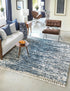 Tranquil Tides Shag Collection Area Rug - Marina