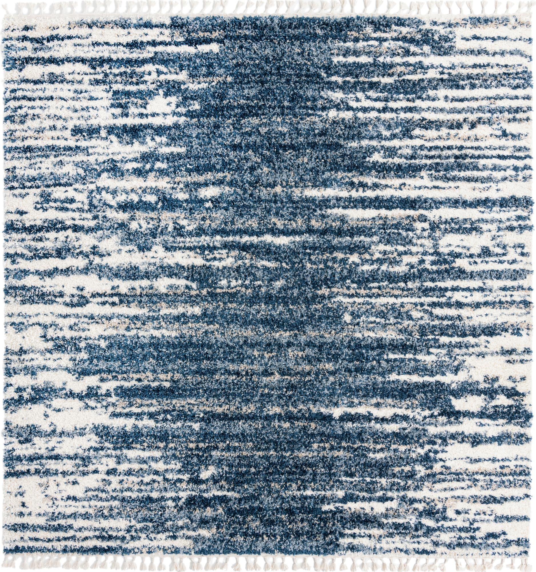 Tranquil Tides Shag Collection Area Rug - Marina