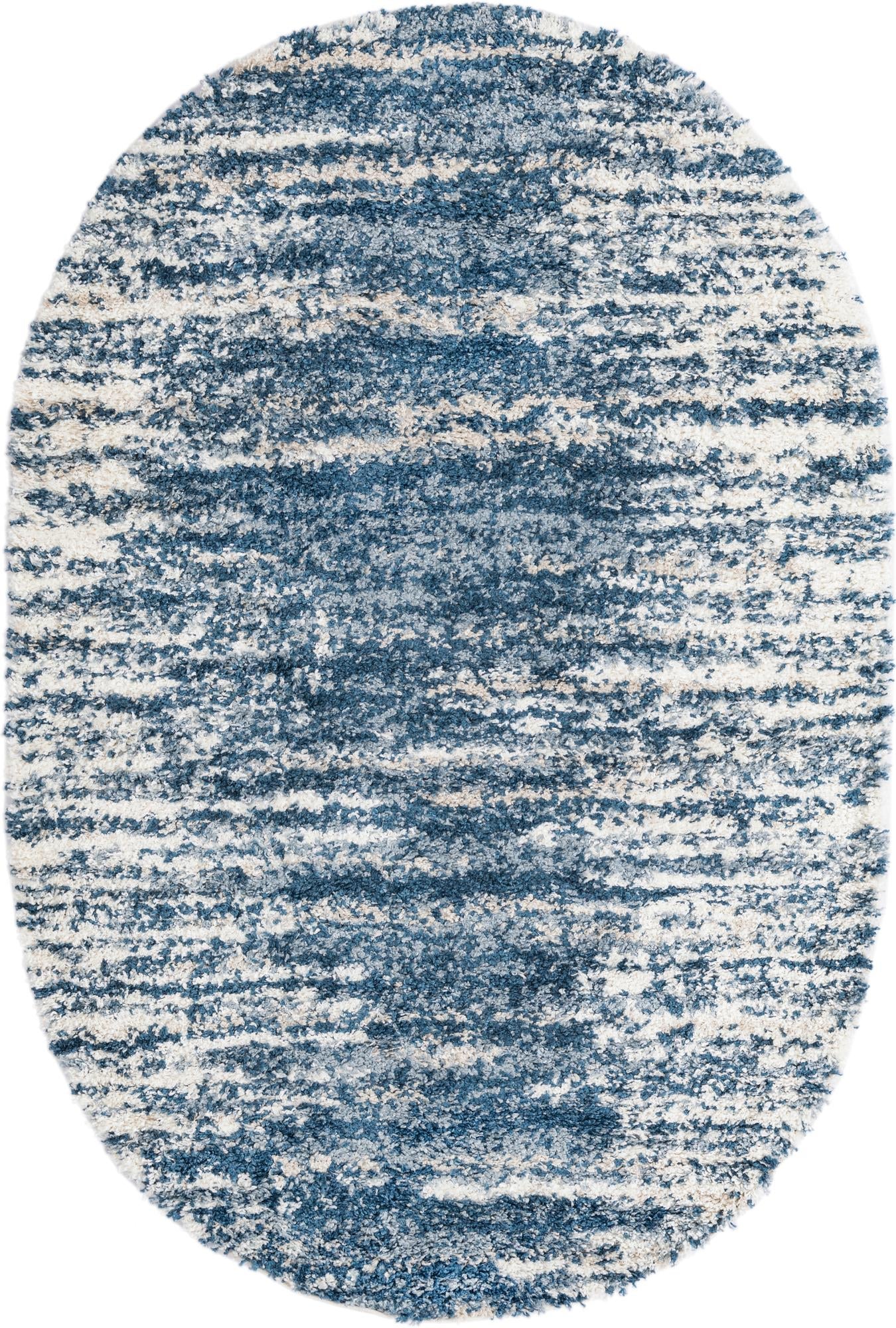 Tranquil Tides Shag Collection Area Rug - Marina