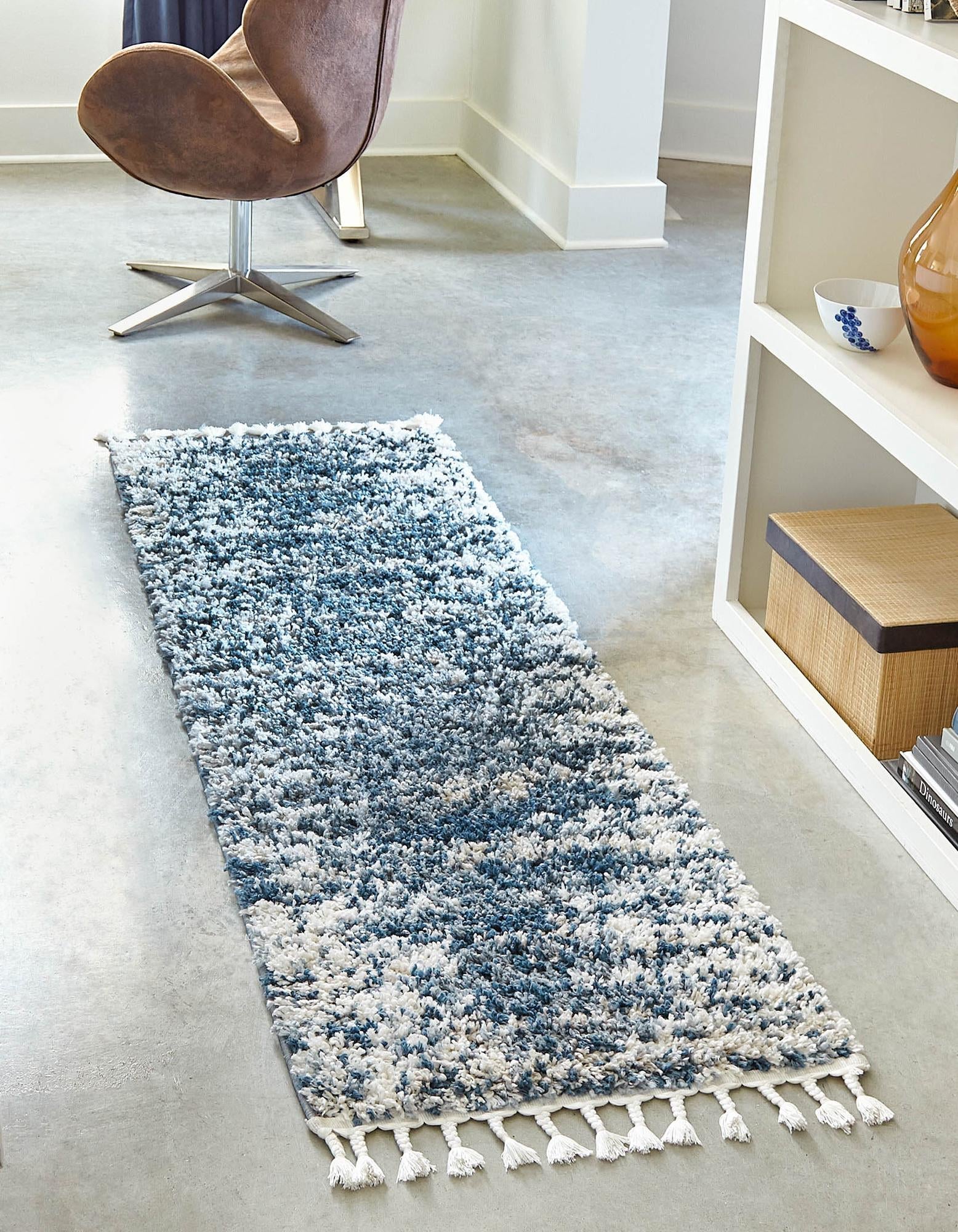 Tranquil Tides Shag Collection Area Rug - Marina