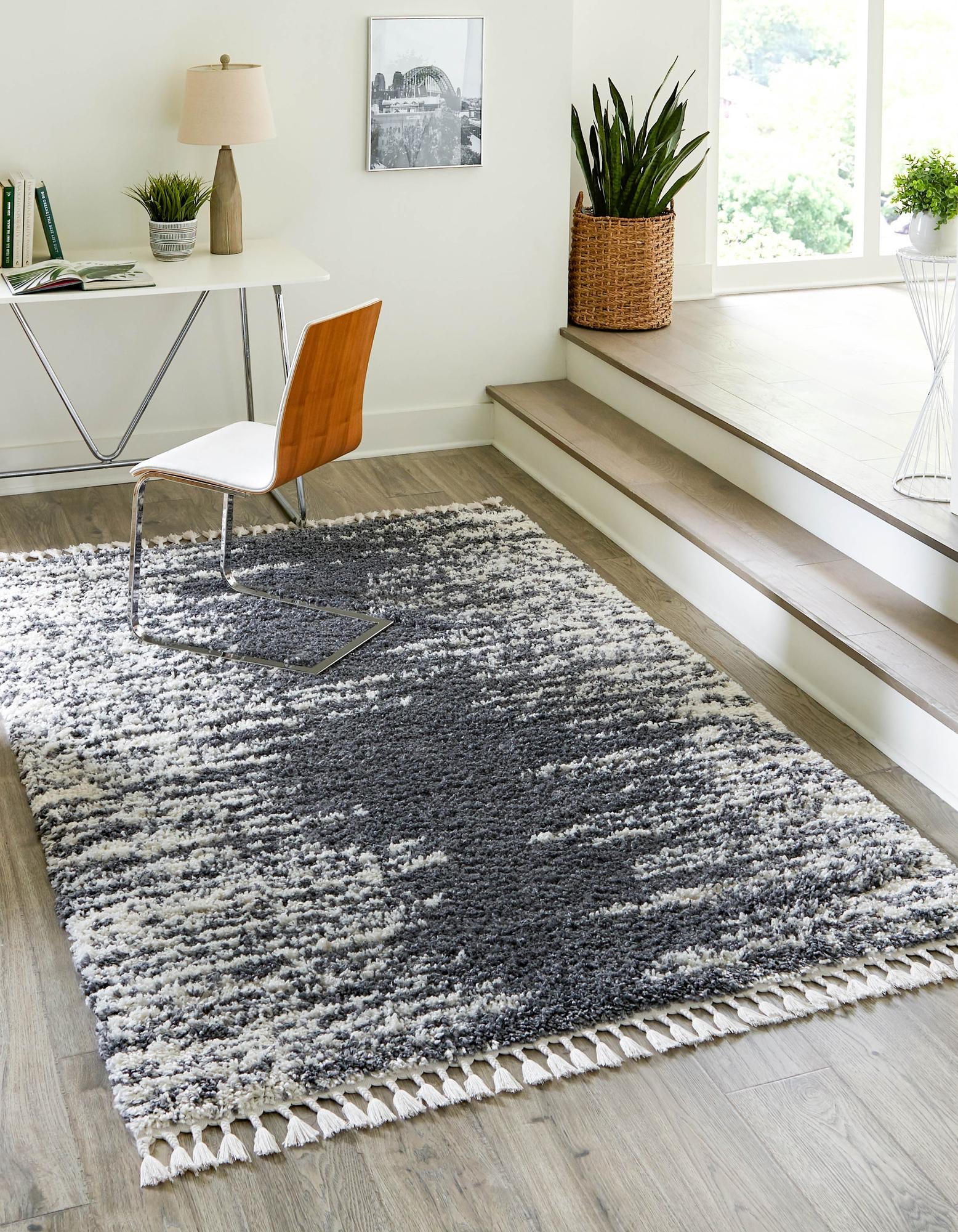 Tranquil Tides Shag Collection Area Rug - Marina