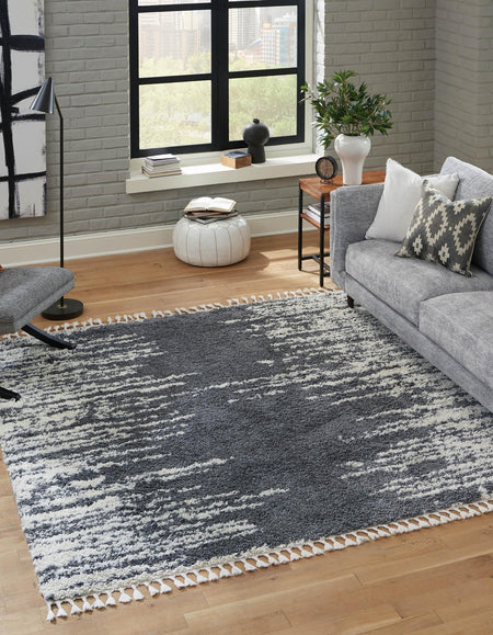 Tranquil Tides Shag Collection Area Rug - Marina