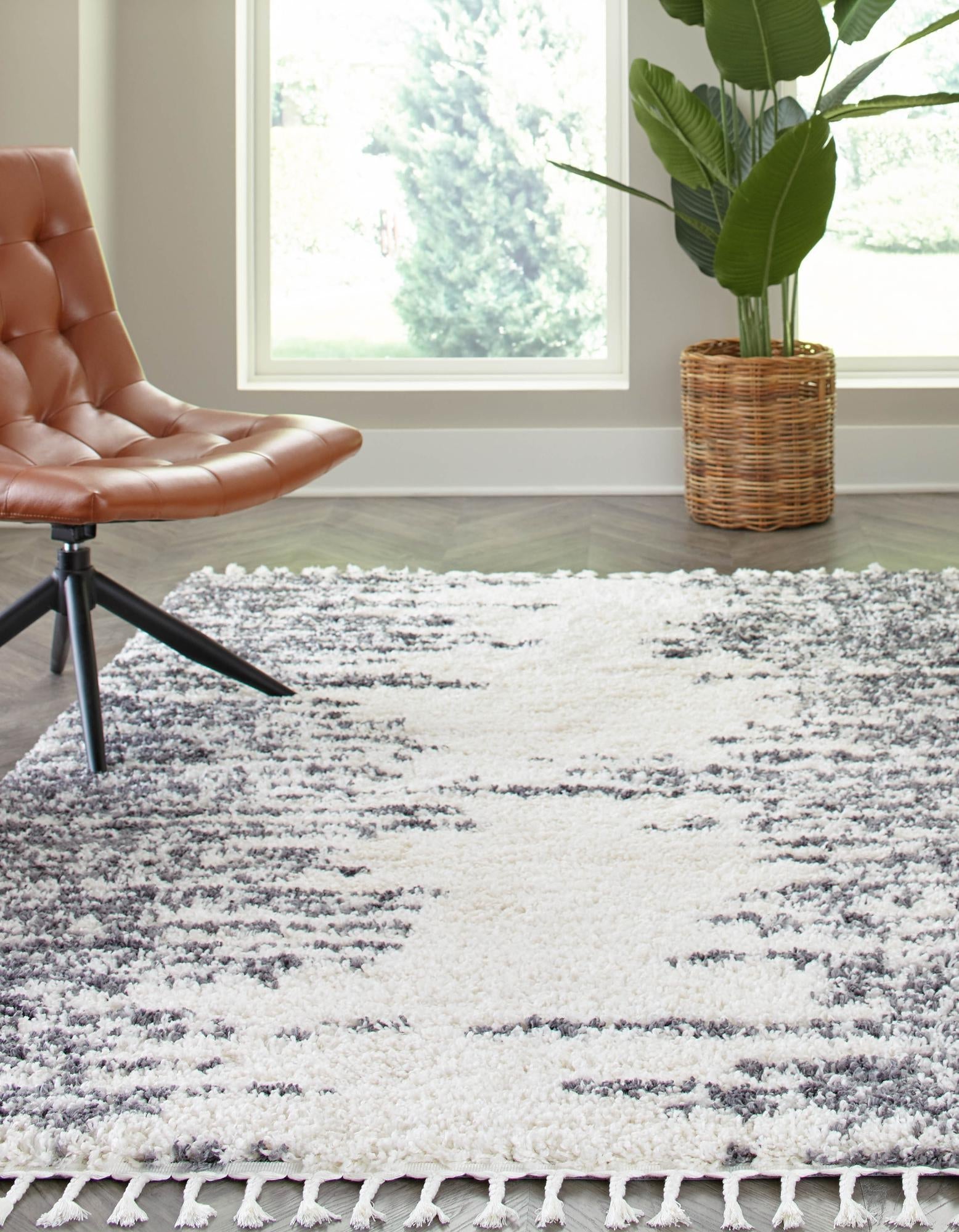 Tranquil Tides Shag Collection Area Rug - Marina