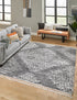 Tranquil Tides Shag Collection Area Rug -  Azure