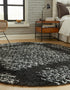 Tranquil Tides Shag Collection Area Rug -  Azure