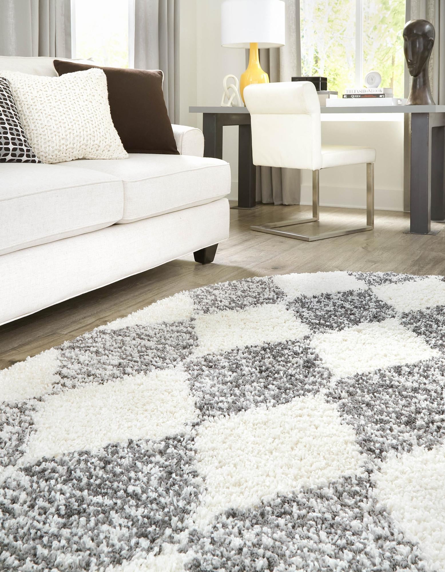 Tranquil Tides Shag Collection Area Rug -  Pebble