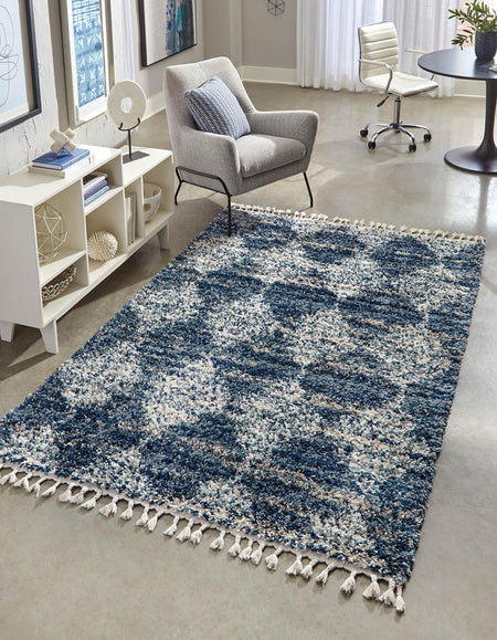 Tranquil Tides Shag Collection Area Rug -  Pebble