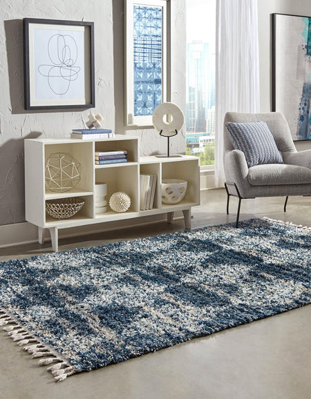 Tranquil Tides Shag Collection Area Rug -  Pebble