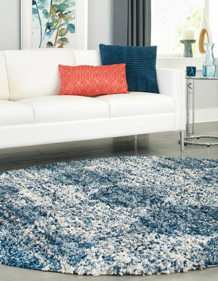 Tranquil Tides Shag Collection Area Rug -  Pebble