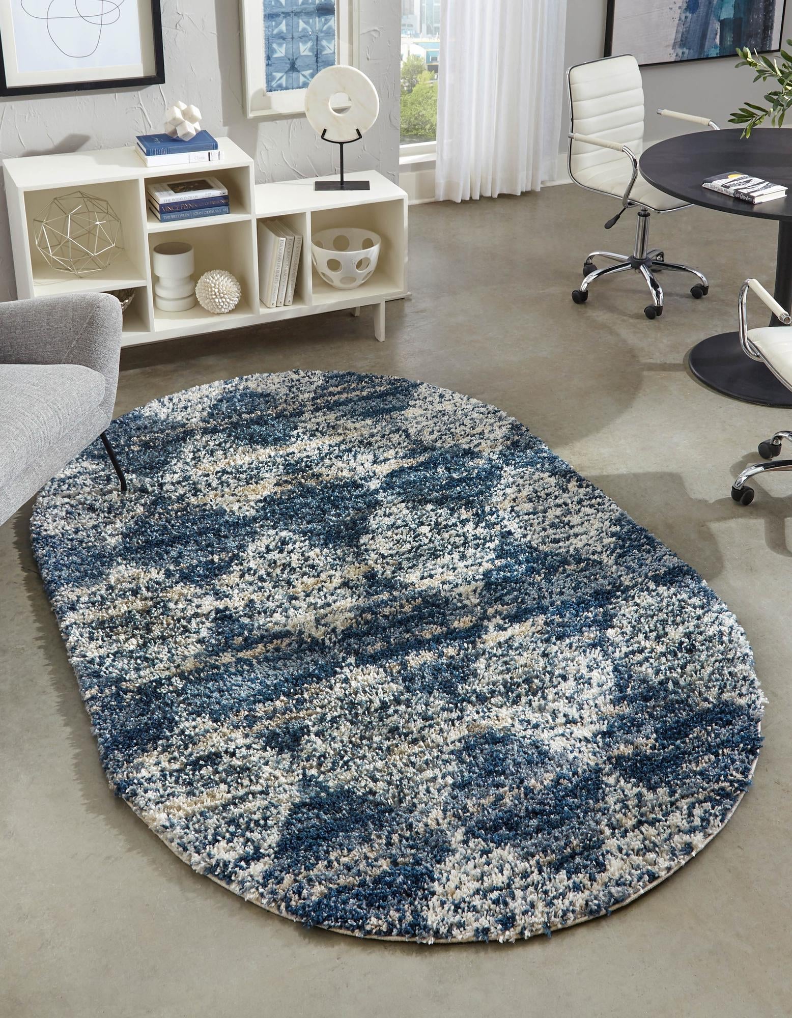 Tranquil Tides Shag Collection Area Rug -  Pebble