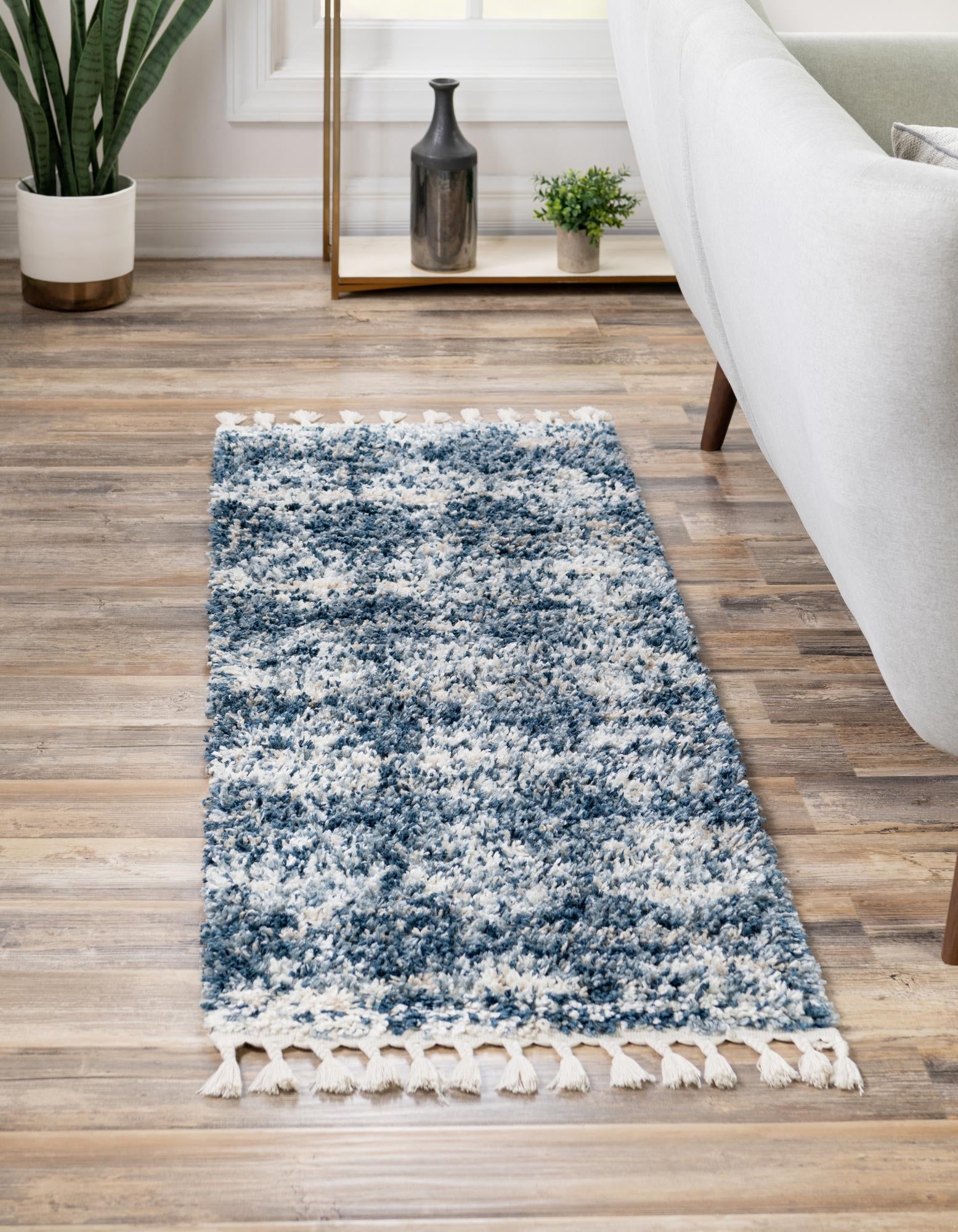 Tranquil Tides Shag Collection Area Rug -  Pebble