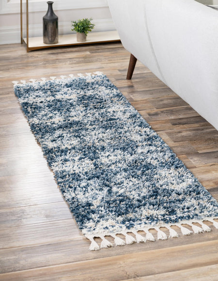 Tranquil Tides Shag Collection Area Rug -  Pebble