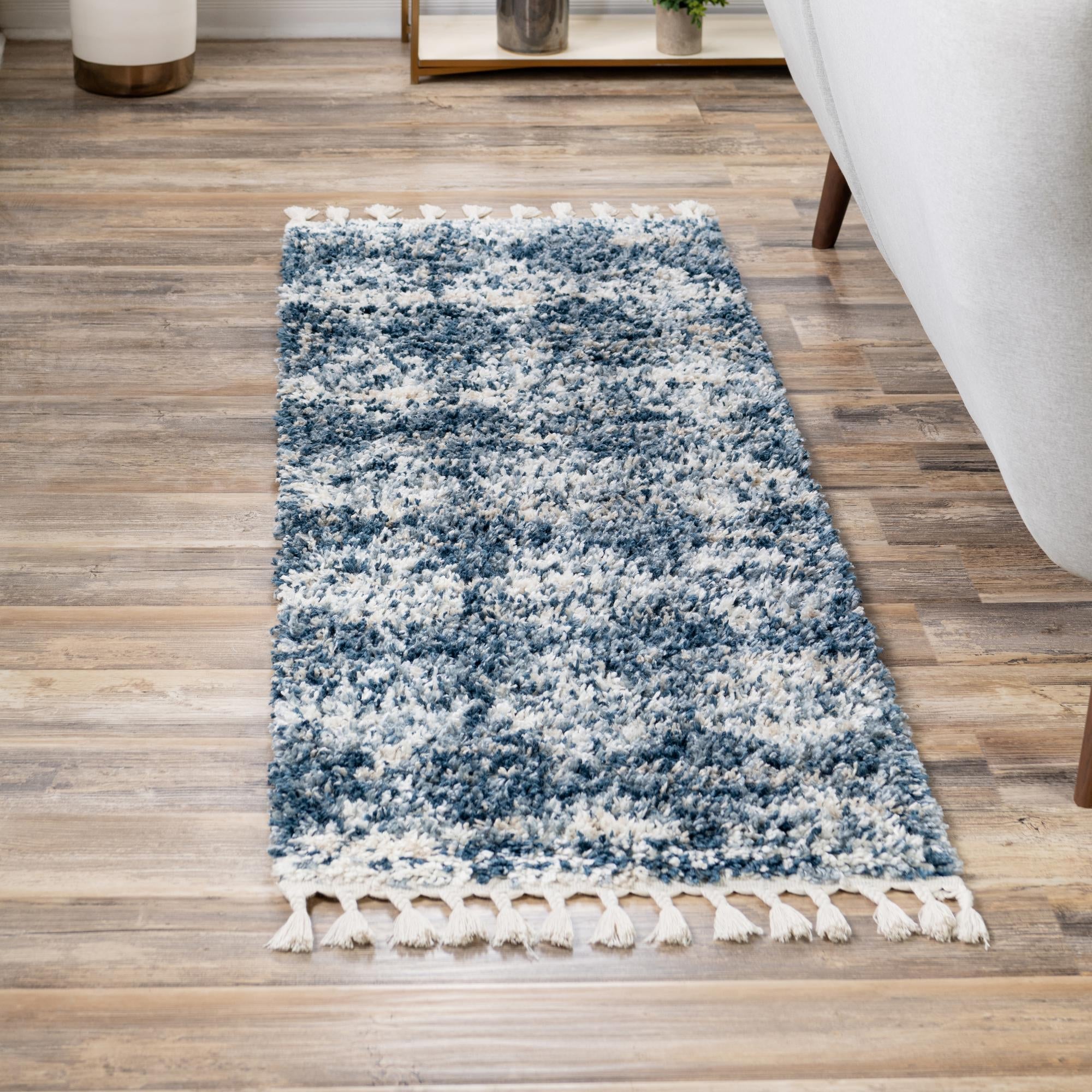 Tranquil Tides Shag Collection Area Rug -  Pebble