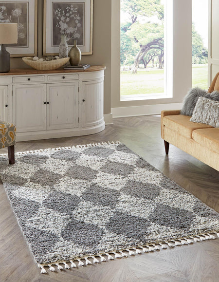 Tranquil Tides Shag Collection Area Rug -  Pebble