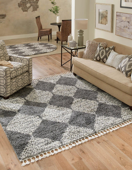 Tranquil Tides Shag Collection Area Rug -  Pebble