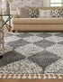 Tranquil Tides Shag Collection Area Rug -  Pebble