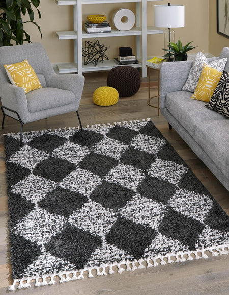 Tranquil Tides Shag Collection Area Rug -  Pebble