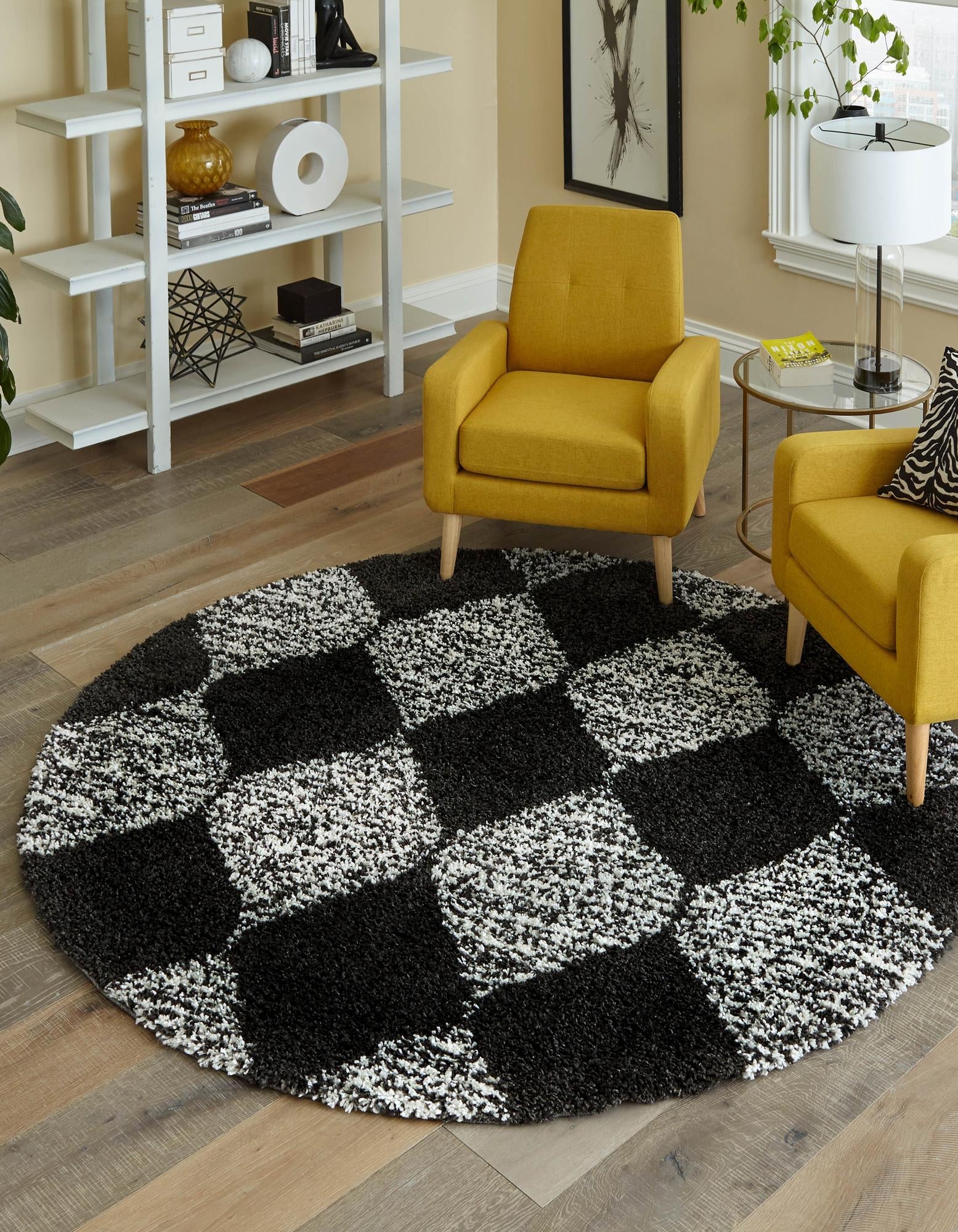 Tranquil Tides Shag Collection Area Rug -  Pebble