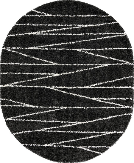 Tranquil Tides Shag Collection Area Rug -  Frost