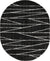 Tranquil Tides Shag Collection Area Rug -  Frost Oval Black and White  lifestyle 30