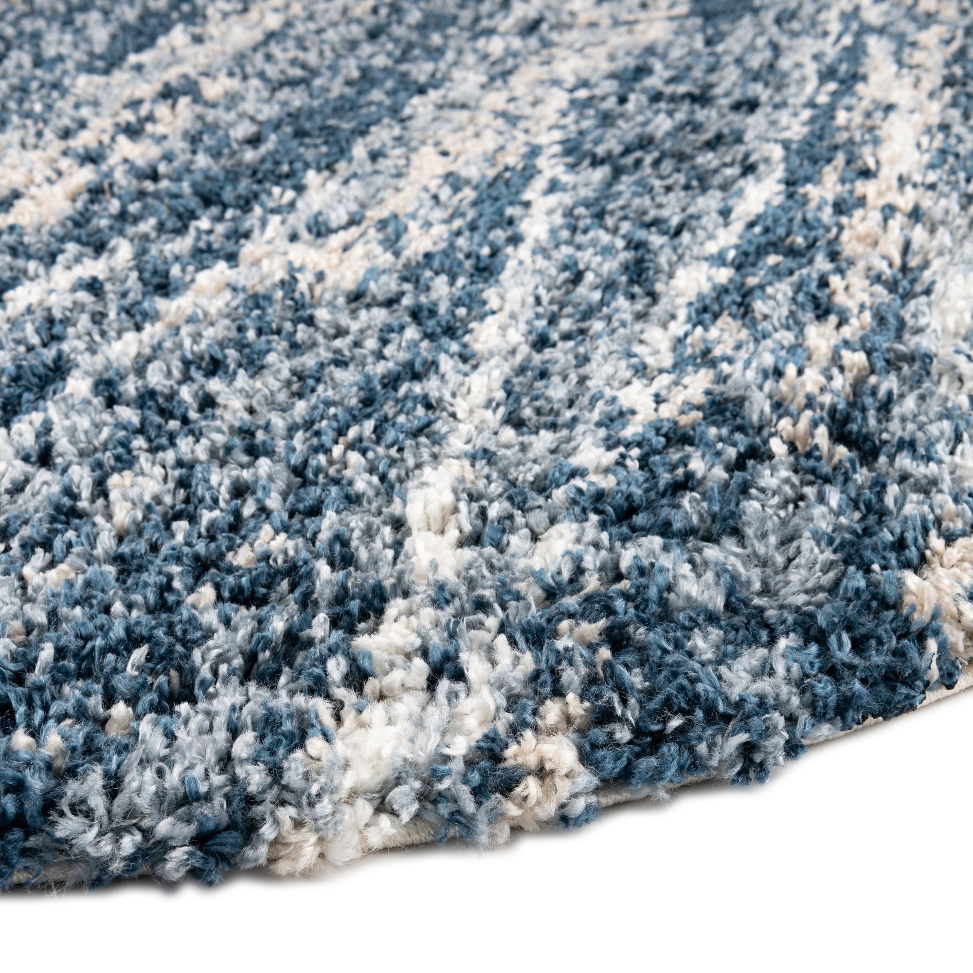 Tranquil Tides Shag Collection Area Rug -  Frost