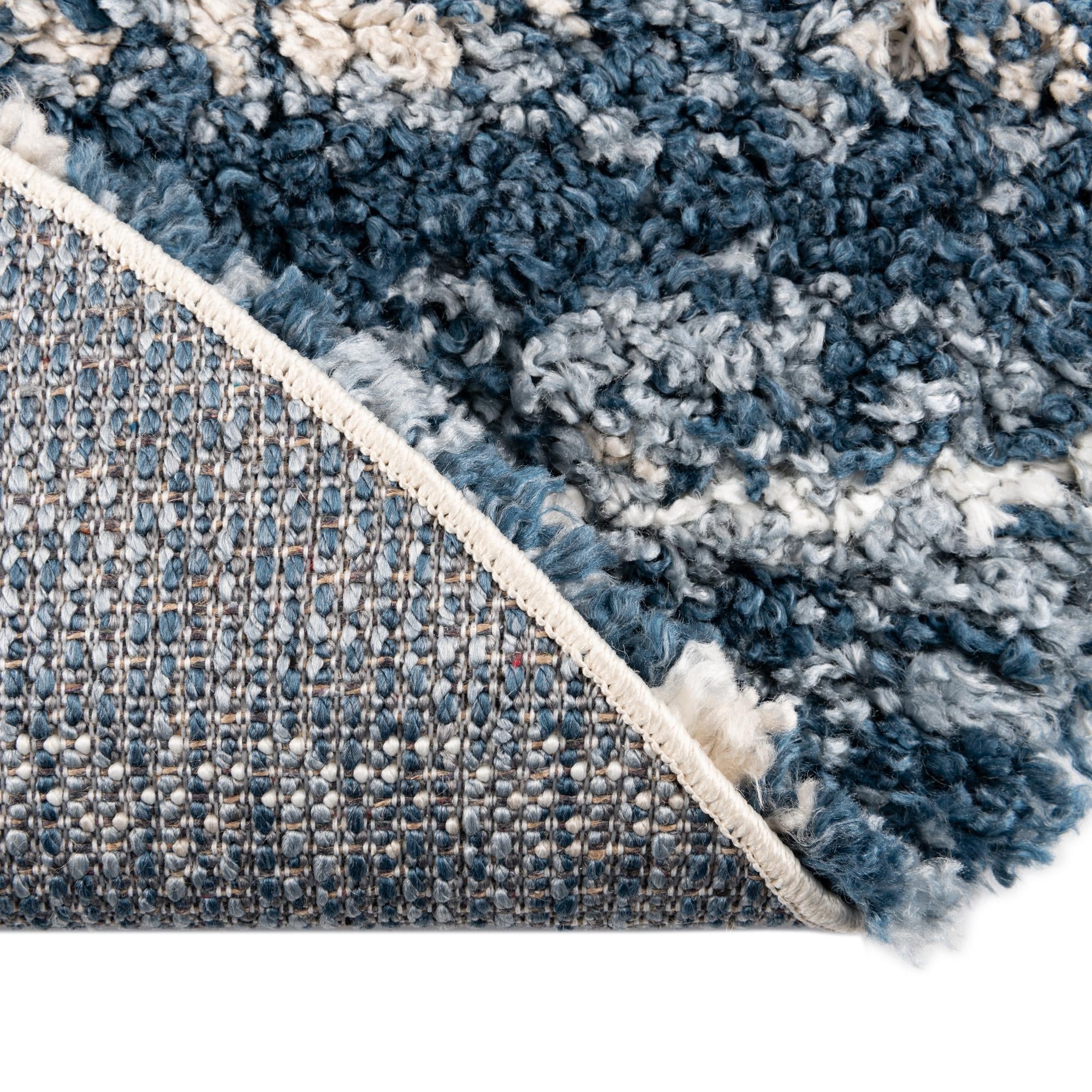 Tranquil Tides Shag Collection Area Rug -  Frost