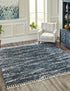 Tranquil Tides Shag Collection Area Rug -  Frost