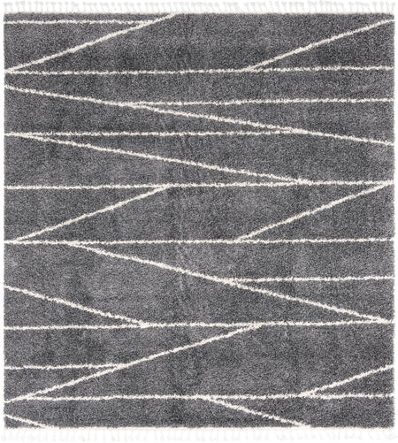 Tranquil Tides Shag Collection Area Rug -  Frost