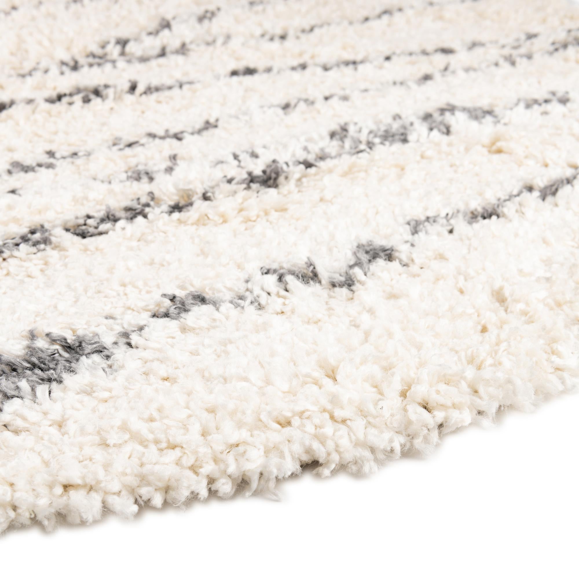 Tranquil Tides Shag Collection Area Rug -  Frost