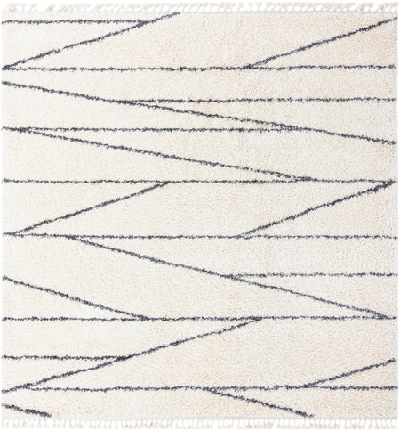 Tranquil Tides Shag Collection Area Rug -  Frost