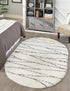 Tranquil Tides Shag Collection Area Rug -  Frost