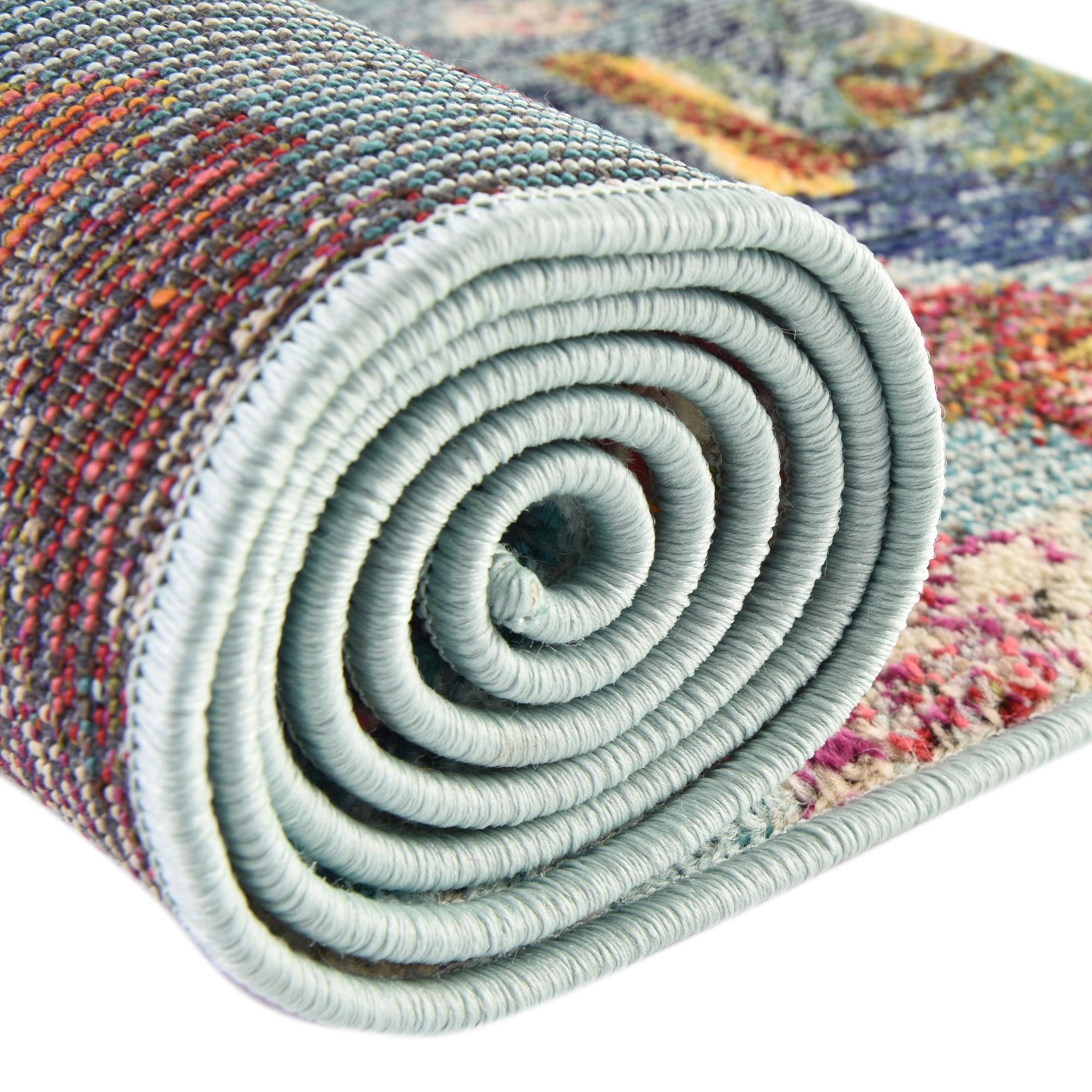 Colorburst Oasis Collection Area Rug -  Fresco