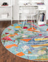 Colorburst Oasis Collection Area Rug -  Fresco