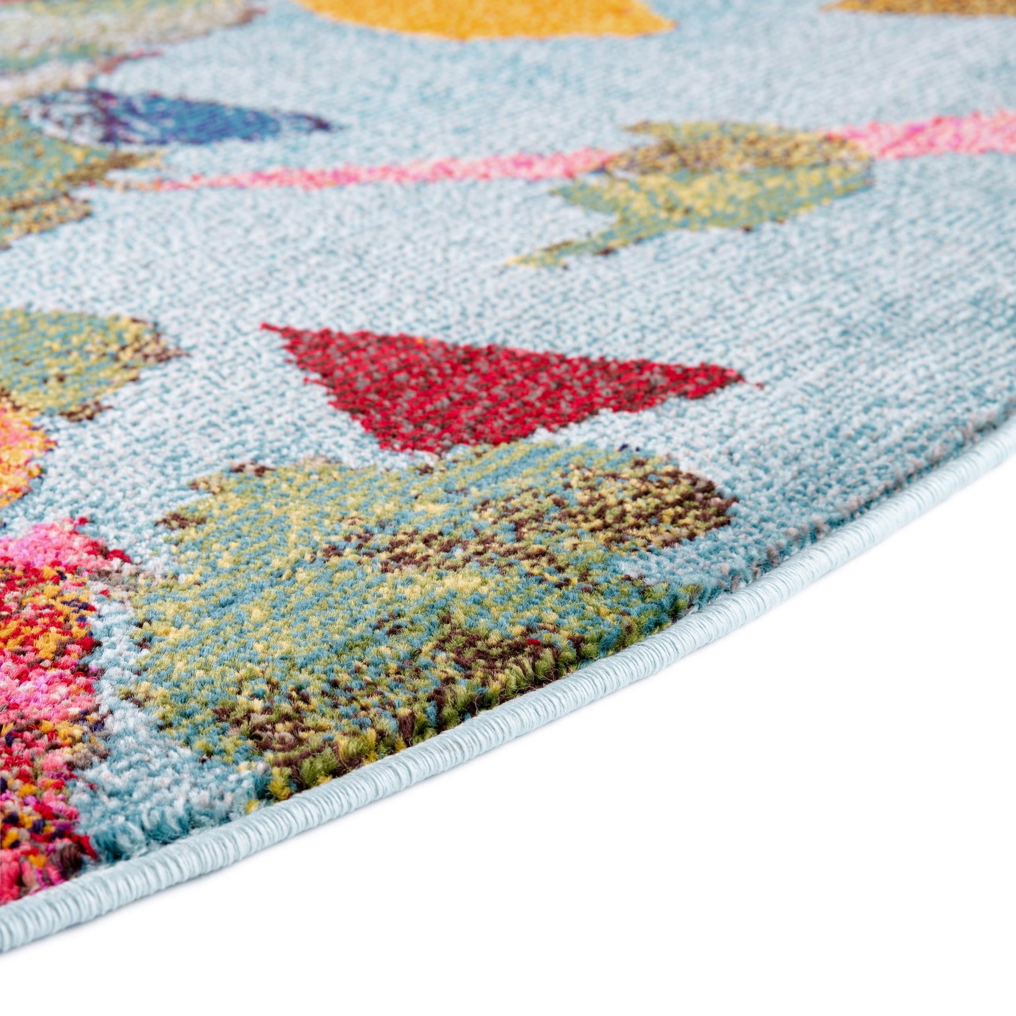 Colorburst Oasis Collection Area Rug -  Fresco